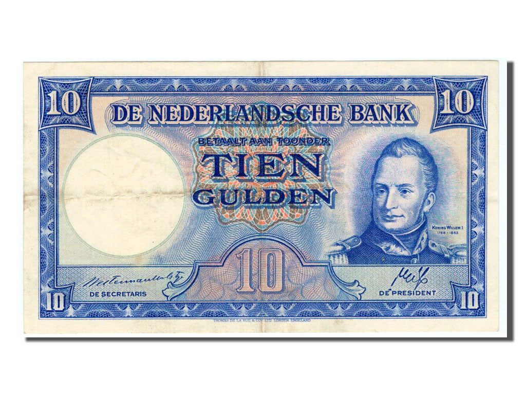 Paesi Bassi, 10 Gulden, 1945, BB+