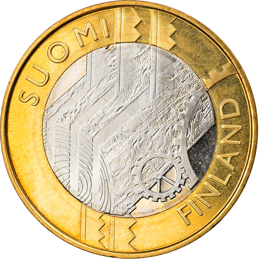 Finlandia, 5 Euro, 2011, Vantaa, SC, Bimetálico, KM:160