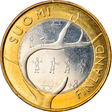 Finlandia, 5 Euro, 2011, Vantaa, MS(63), Bimetaliczny, KM:170
