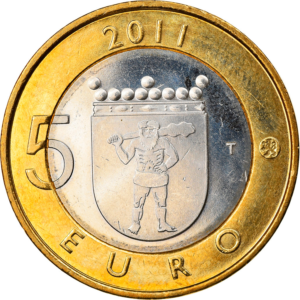 Finnland, 5 Euro, 2011, Vantaa, UNZ, Bi-Metallic, KM:170