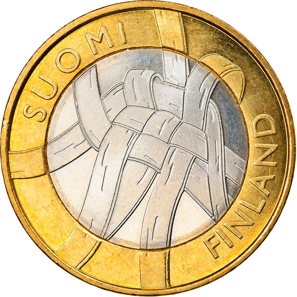 Finlandia, 5 Euro, 2011, Vantaa, SC, Bimetálico, KM:159