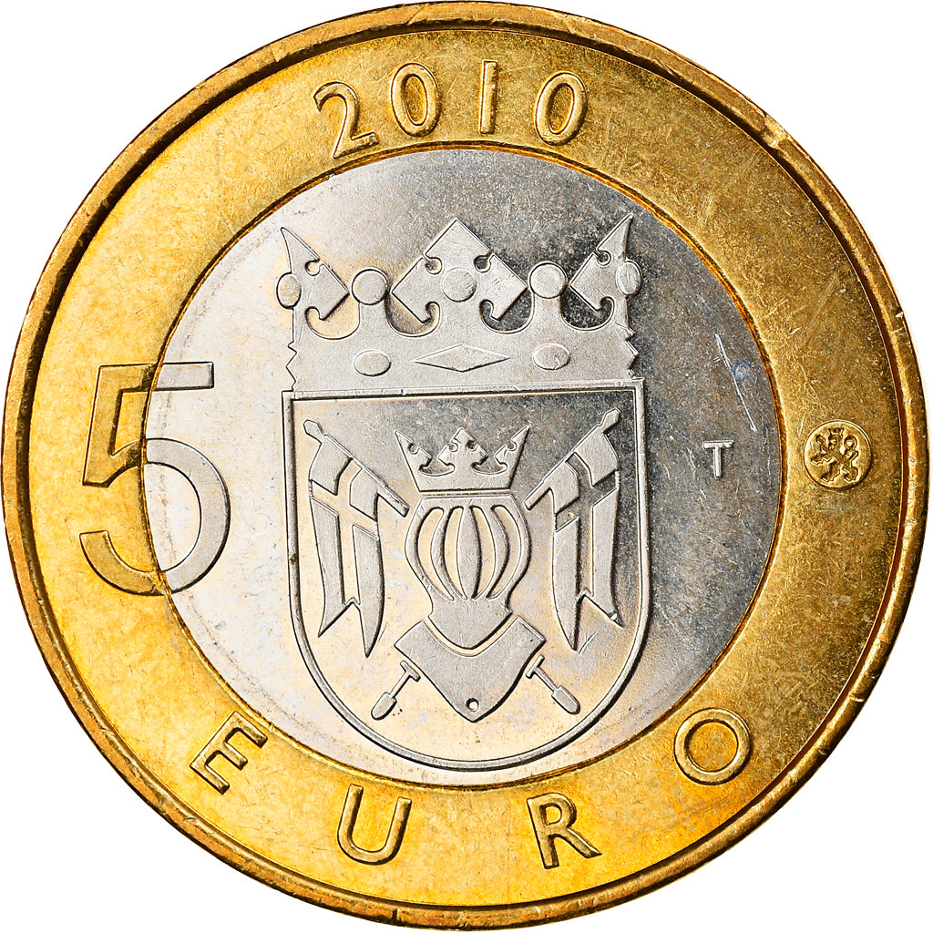Finland, 5 Euro, 2010, Vantaa, AU(50-53), Bi-Metallic, KM:158