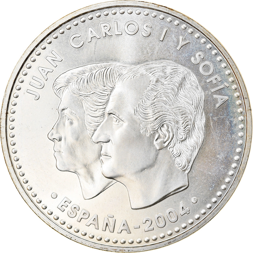 Spain, 12 Euro, 2004, Madrid, MS(63), Silver, KM:1069