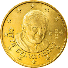 VATICAN CITY, 50 Euro Cent, 2010, Rome, MS(63), Brass, KM:387
