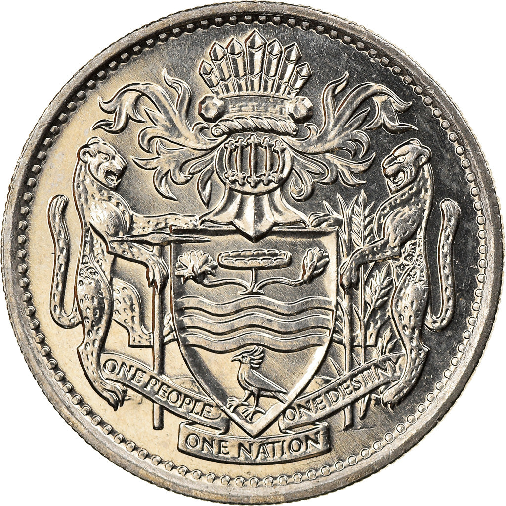 Coin, Guyana, 25 Cents, 1991, MS(65-70), Copper-nickel, KM:34