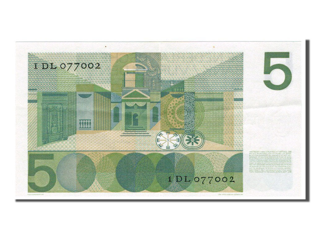 Billet, Pays-Bas, 5 Gulden, 1966, SUP