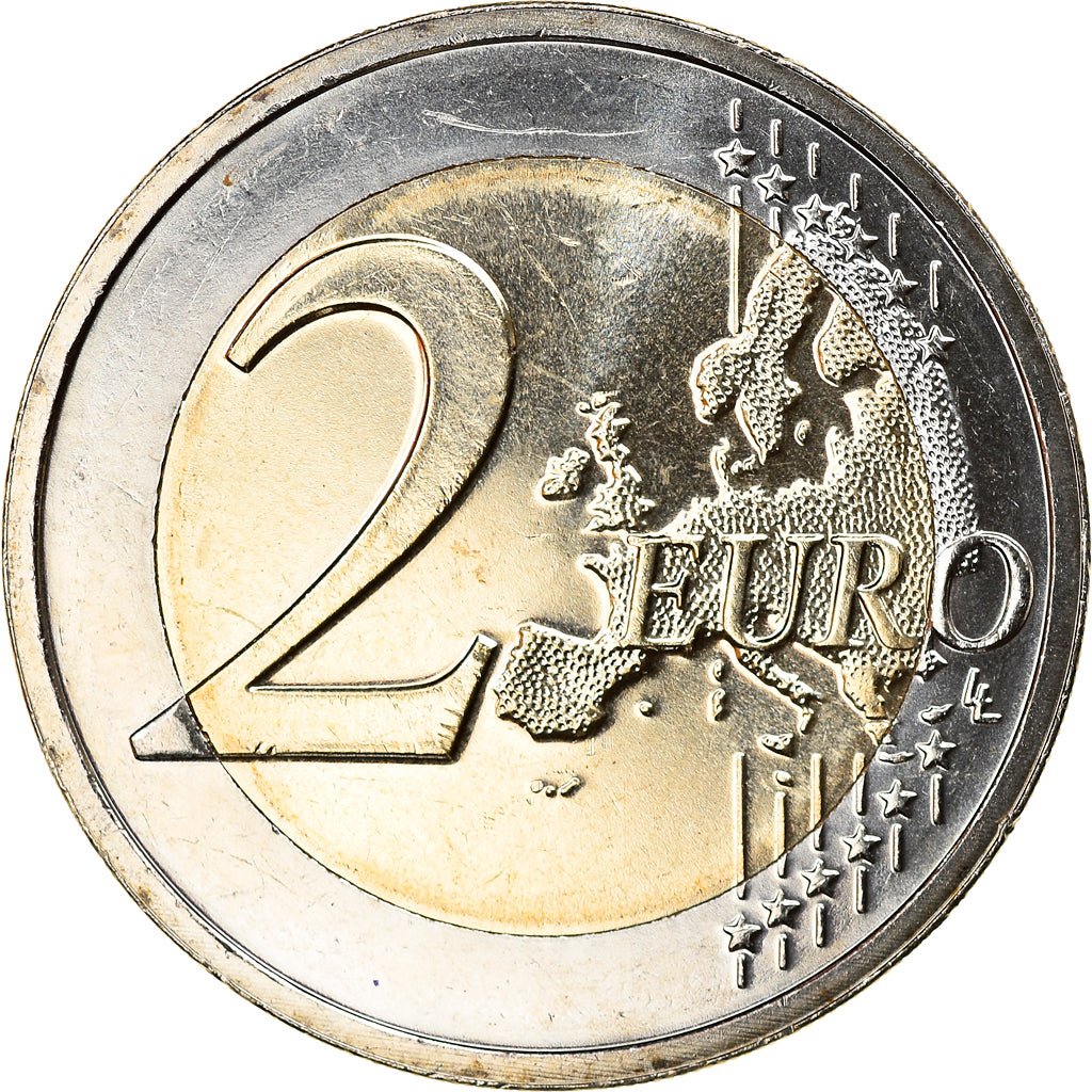 Luxemburgo, 2 Euro, 100 ans du suffrage Universel, 2019, MS(63), Bimetálico