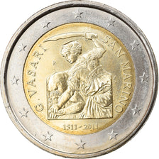San Marino, 2 Euro, 2011, Rome, EF(40-45), Bi-Metallic, KM:500