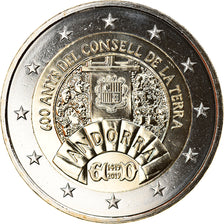 Andorra, 2 Euro, Conseil de la Terre, 2019, BU, MS(65-70), Bi-Metallic