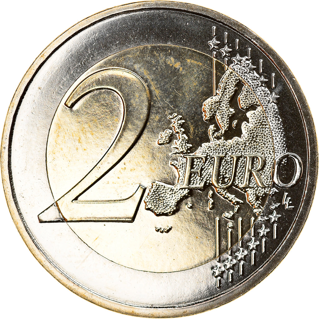 Andorra, 2 Euro, Coupe du monde de ski alpin, 2019, BU, FDC, Bi-Metallic