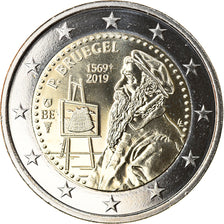Belgia, 2 Euro, Pieter Bruegel the Elder, 2019, MS(65-70), Bimetaliczny