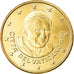 VATICAN CITY, 50 Euro Cent, 2012, Rome, Colourized, MS(63), Brass, KM:387