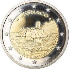 Monaco, 2 Euro, 800 ans de la FORTERESSE, 2015, BE, MS(65-70), Bi-Metallic