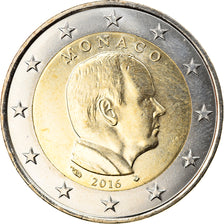 Monaco, 2 Euro, 2016, MS(63), Bi-Metallic, Gadoury:MC 195