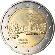 Malte, 2 Euro, Temple de Ġgantija, 2019, corne d'abondance, SPL, Bi-Metallic
