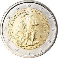 VATICAN CITY, 2 Euro, Chapelle Sixtine, 2019, MS(65-70), Bi-Metallic