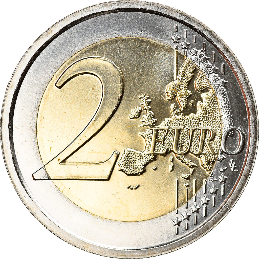 San Marino, 2 Euro, san marin Léonard de Vinci, 2019, MS(65-70), Bi-Metallic