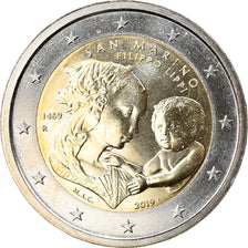 San Marino, 2 Euro, Filippo Lippi, 2019, MS(65-70), Bi-Metallic, KM:New