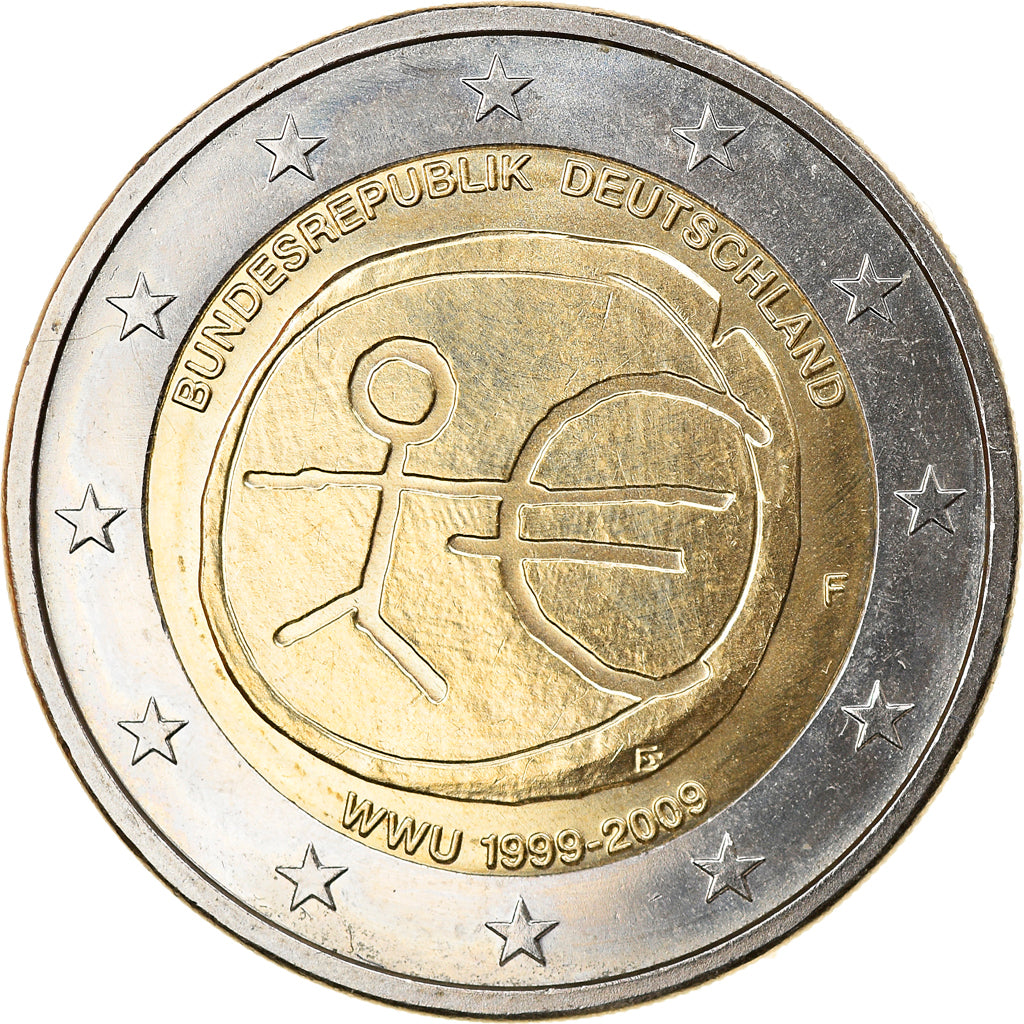 Germany, 2 Euro, EMU, 2009, Stuttgart, MS(63), Bi-Metallic, KM:New