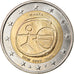 Malta, 2 Euro, E.M.U., 10th Anniversary, 2009, Paris, MS(63), Bi-Metallic