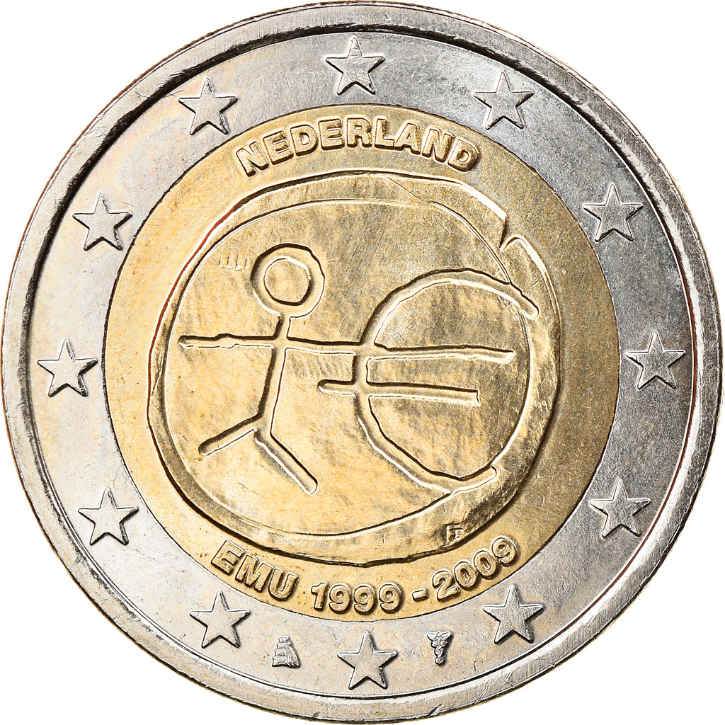 Netherlands, 2 Euro, EMU, 2009, MS(63), Bi-Metallic, KM:281