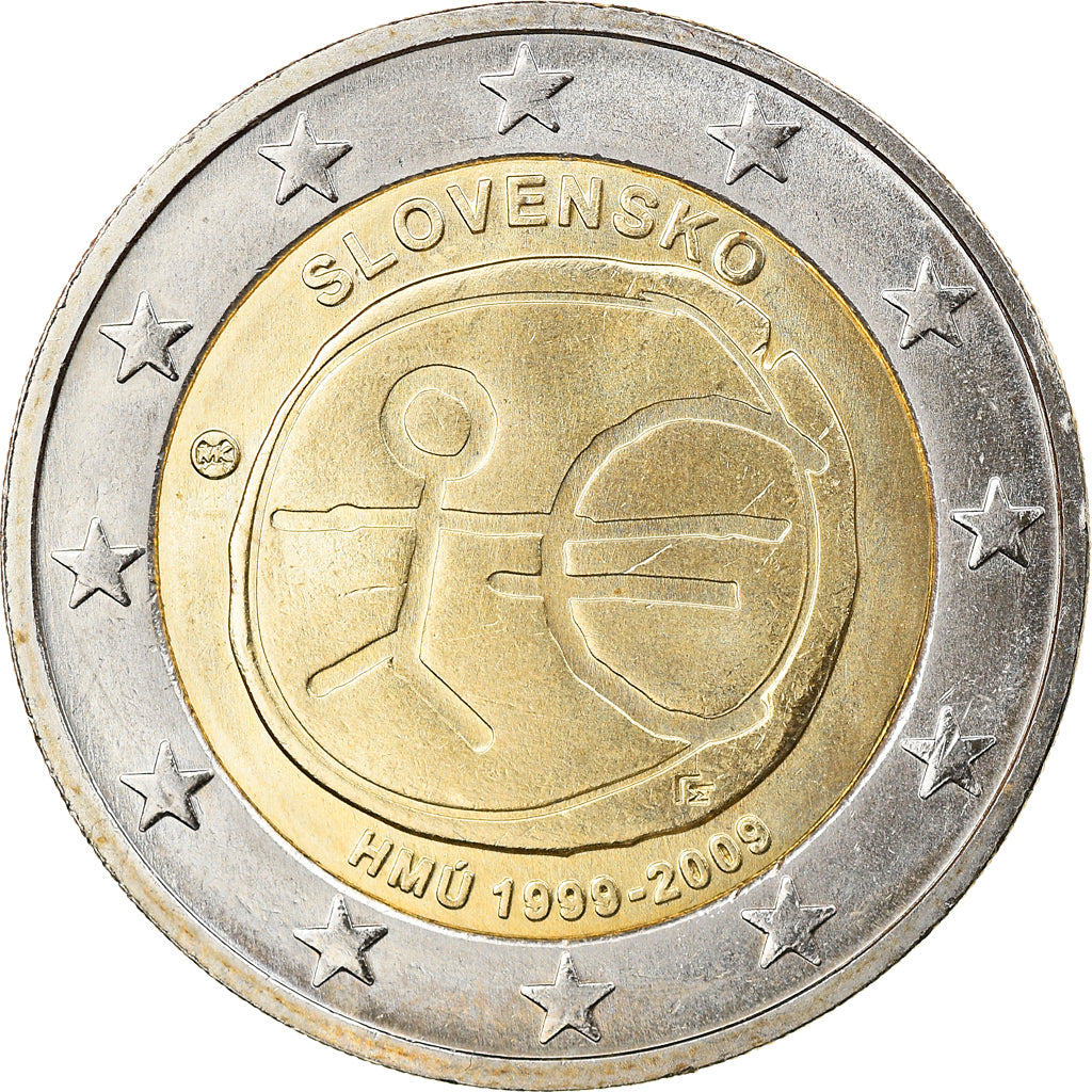 Slowakije, 2 Euro, EMU, 2009, Kremnica, UNC-, Bi-Metallic, KM:103