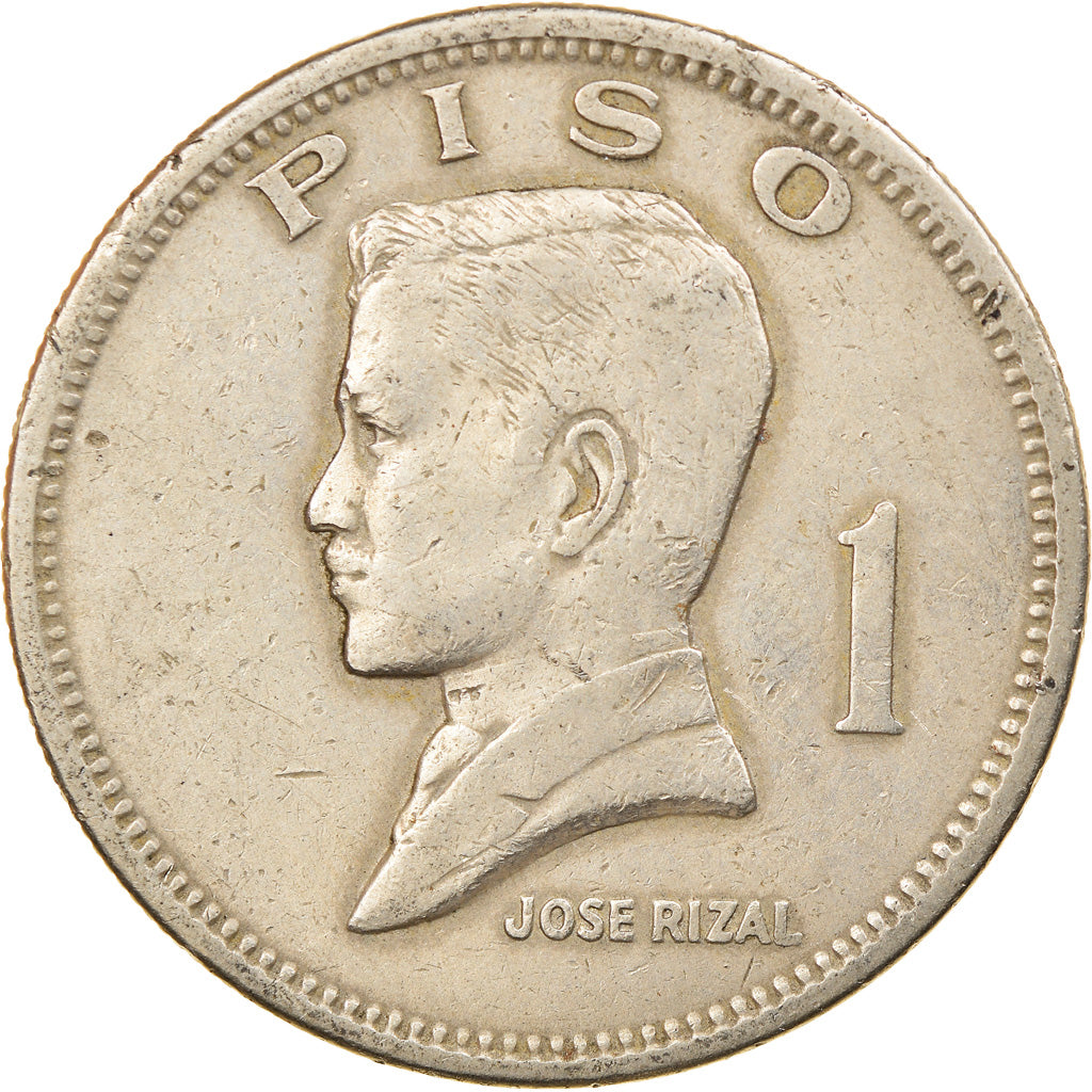 Coin, Philippines, Piso, 1974, EF(40-45), Copper-Nickel-Zinc, KM:203