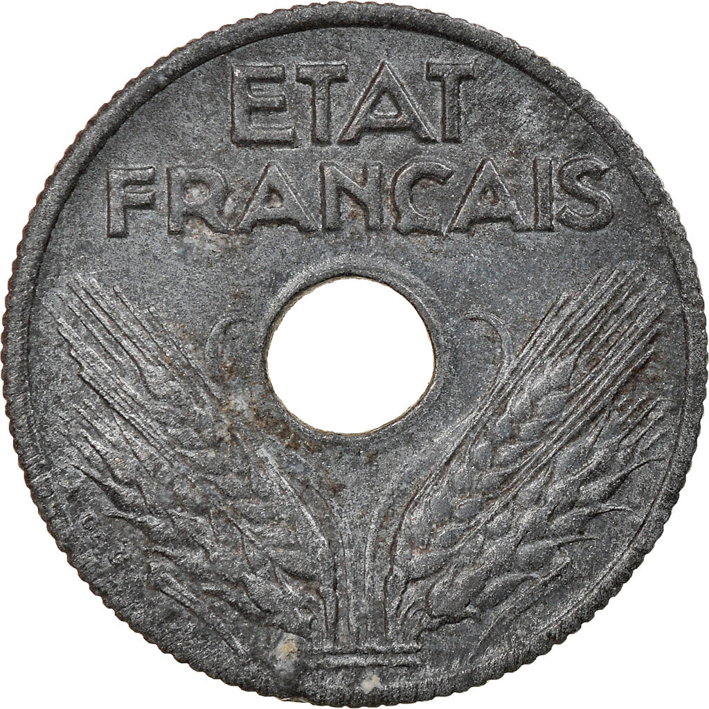 Munten, Frankrijk, État français, 10 Centimes, 1943, ZF+, Zinc, KM:903