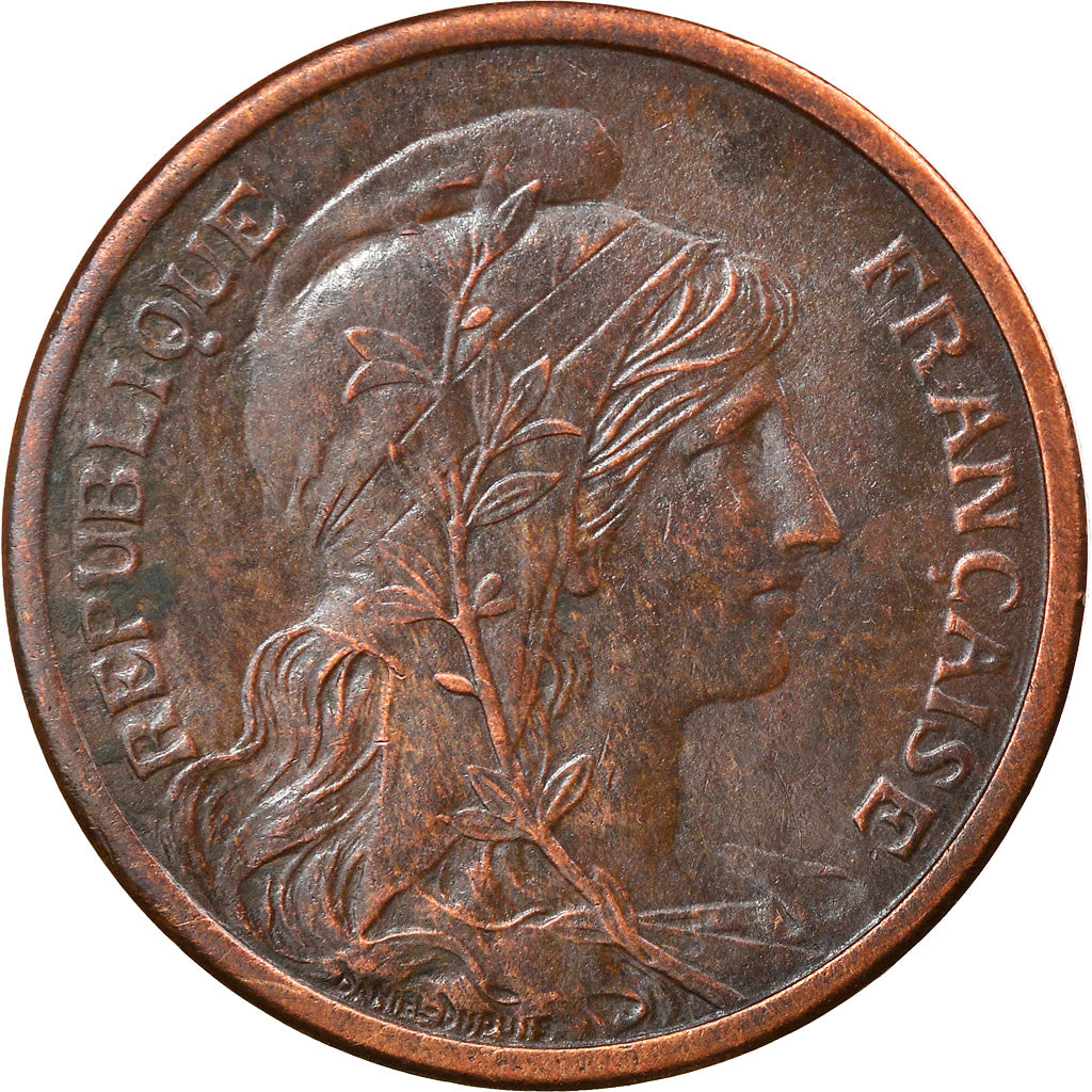 Coin, France, Dupuis, 2 Centimes, 1911, Paris, AU(50-53), Bronze, KM:841