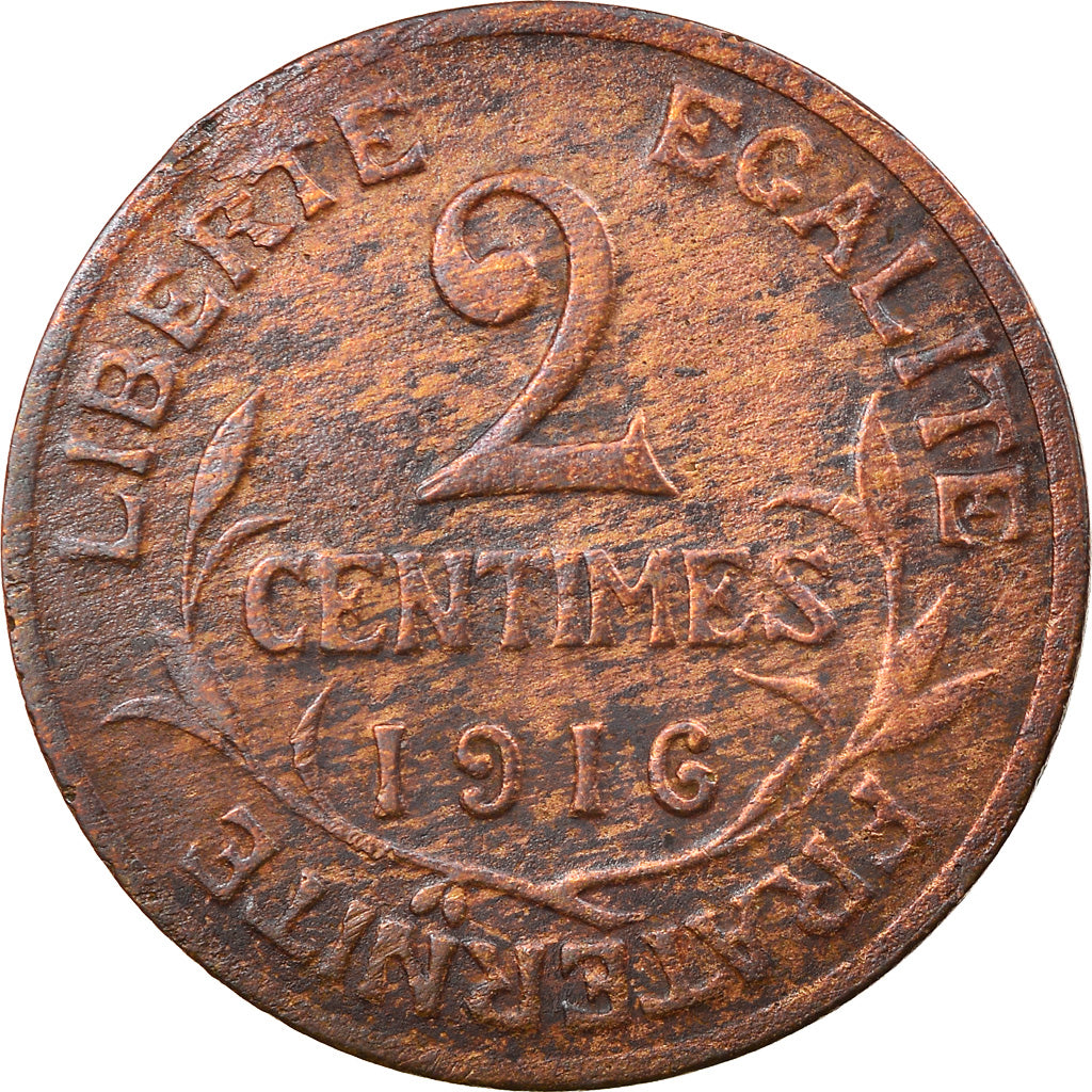Coin, France, Dupuis, 2 Centimes, 1916, Paris, VF(30-35), Bronze, KM:841