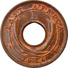 Coin, EAST AFRICA, Elizabeth II, Cent, 1956, EF(40-45), Bronze, KM:35