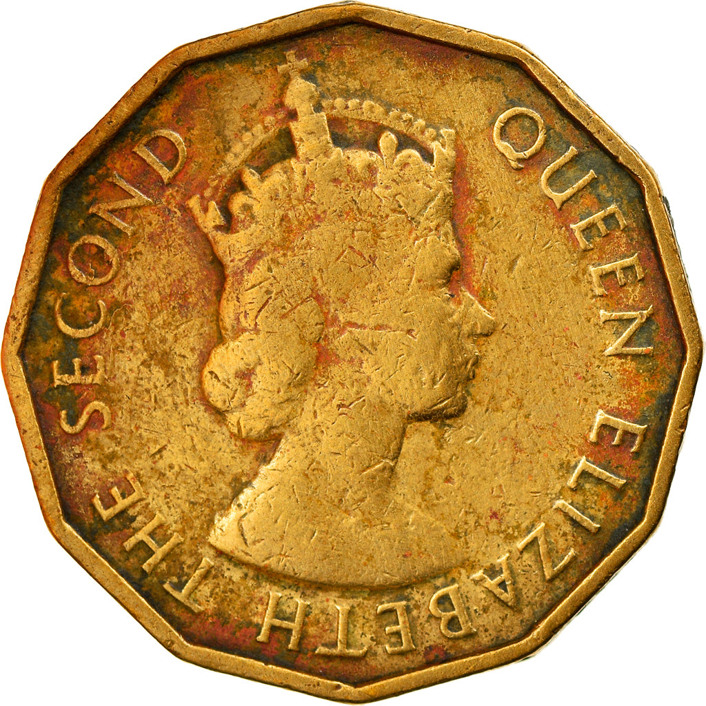 Coin, Seychelles, 10 Cents, 1953, EF(40-45), Nickel-brass, KM:10