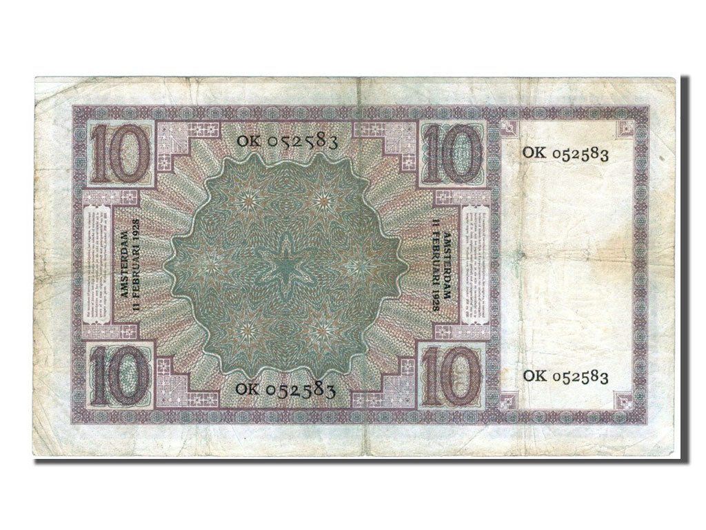 Geldschein, Niederlande, 10 Gulden, 1928, S+