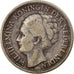 Coin, Curacao, 1/4 Gulden, 1944, Denver, USA, EF(40-45), Silver, KM:44
