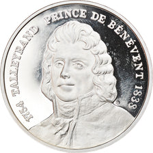 France, Medal, Talleyrand, Prince de Bénévent, History, 1989, MS(63), Silver