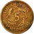 Coin, GERMANY, WEIMAR REPUBLIC, 5 Reichspfennig, 1925, Berlin, VF(20-25)