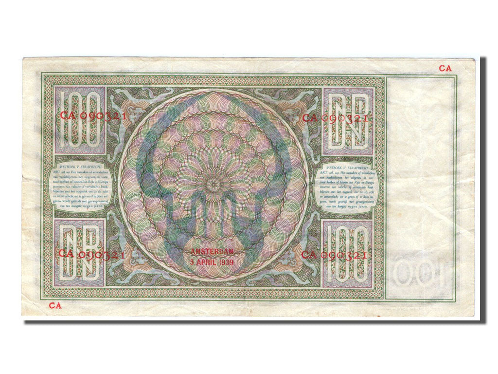 Netherlands, 100 Gulden, 1939, KM #51b, EF(40-45), CA