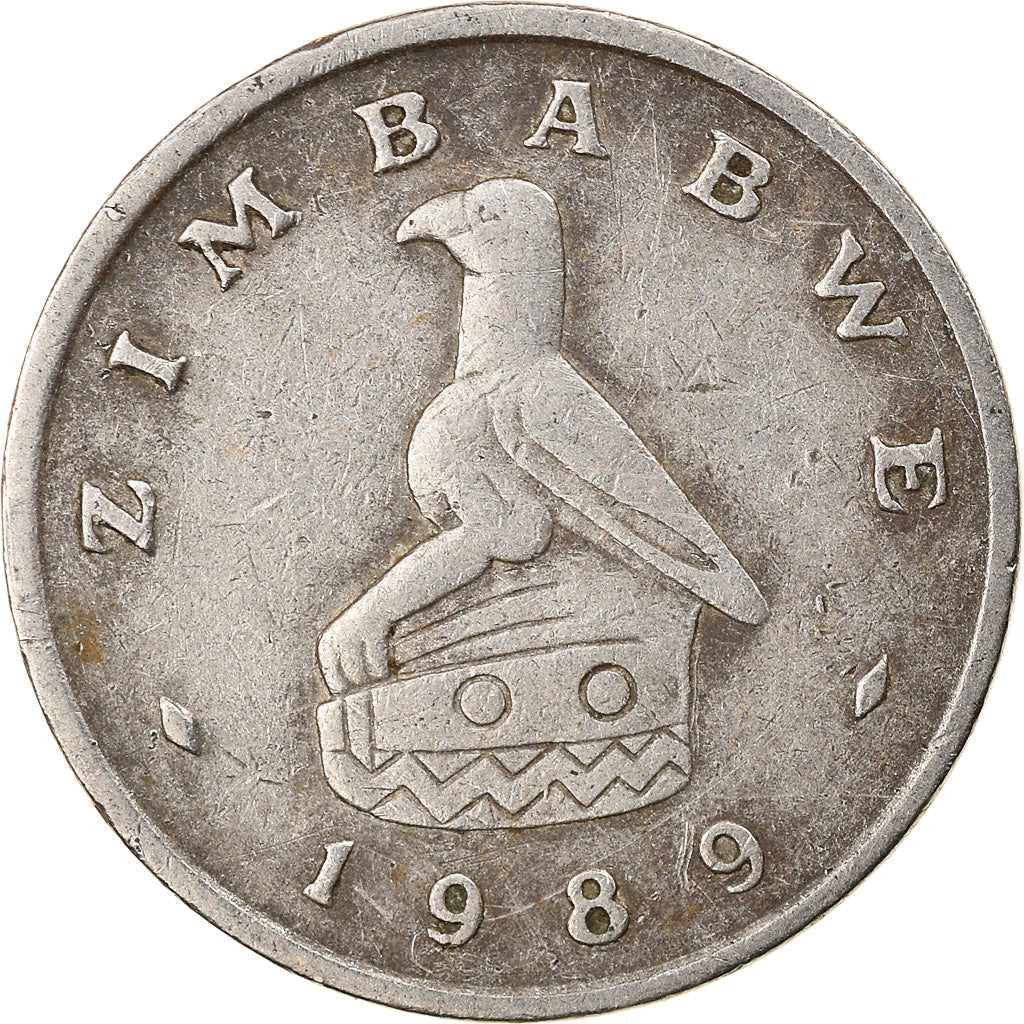 Munten, Zimbabwe, 5 Cents, 1989, ZF, Copper-nickel, KM:2
