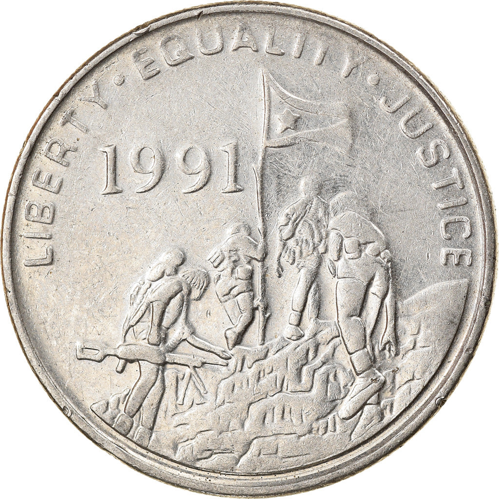Monnaie, Eritrea, 50 Cents, 1997, TTB, Nickel Clad Steel, KM:47