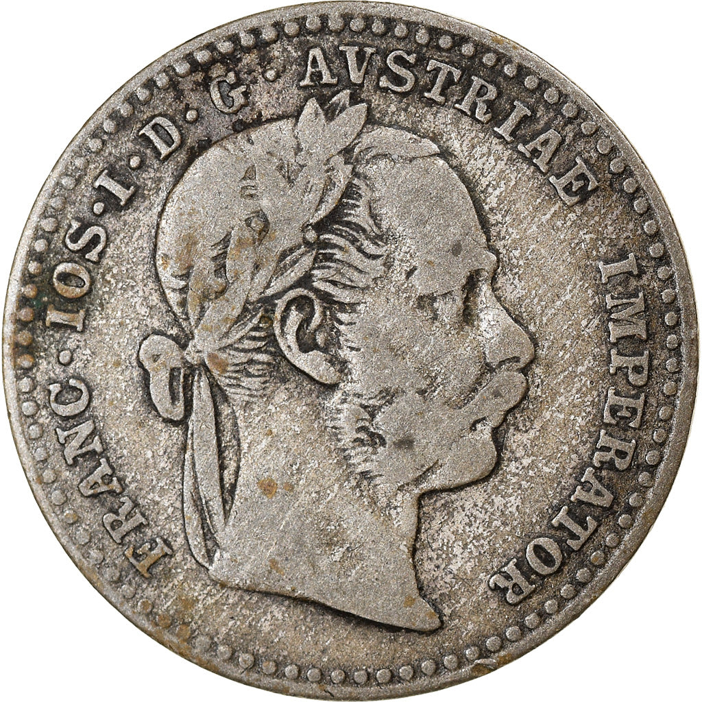 Coin, Austria, Franz Joseph I, 10 Kreuzer, 1868, VF(30-35), Silver, KM:2206