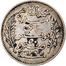 Coin, Tunisia, Muhammad al-Nasir Bey, 50 Centimes, 1917, Paris, EF(40-45)