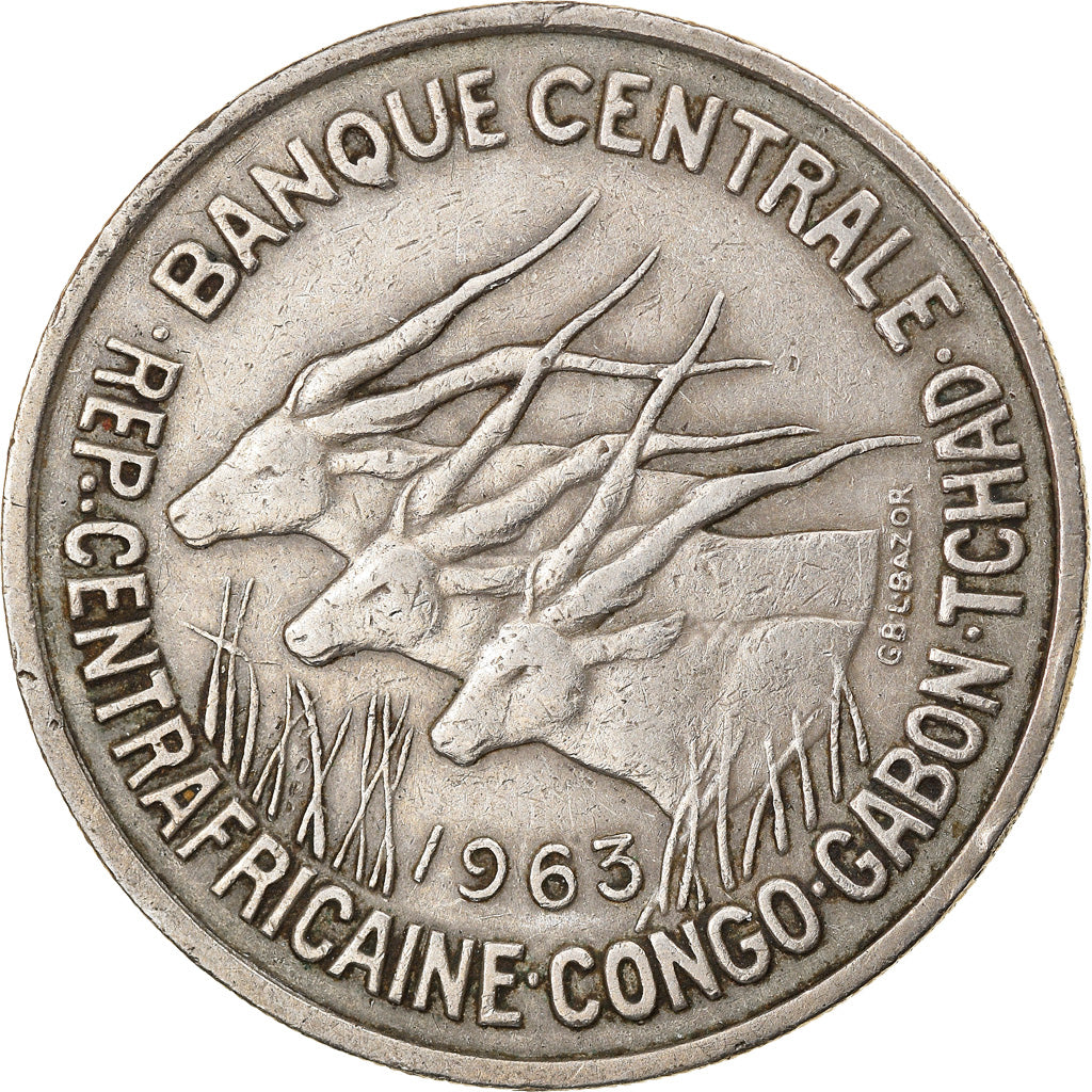 Coin, EQUATORIAL AFRICAN STATES, 50 Francs, 1963, Paris, EF(40-45)