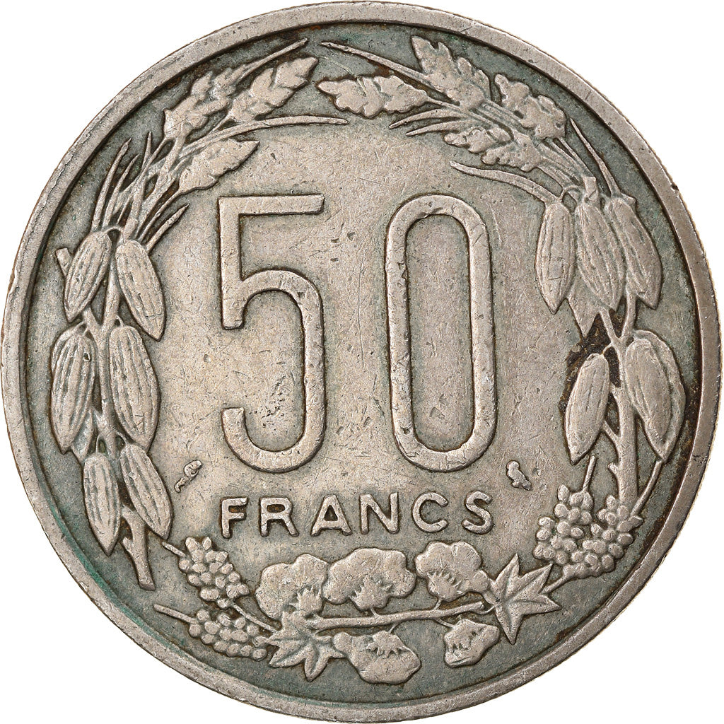 Coin, EQUATORIAL AFRICAN STATES, 50 Francs, 1963, Paris, EF(40-45)