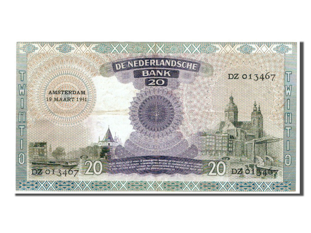 Netherlands, 20 Gulden, AU(50-53)