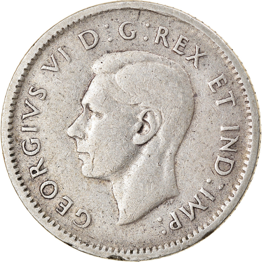 Moneta, Canada, George VI, 10 Cents, 1946, Royal Canadian Mint, Ottawa, BB