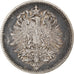 Moeda, ALEMANHA - IMPÉRIO, Wilhelm I, Mark, 1875, Karlsruhe, VF(30-35), Prata