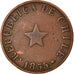 Coin, Chile, 1/2 Centavo, 1835, EF(40-45), Copper, KM:114