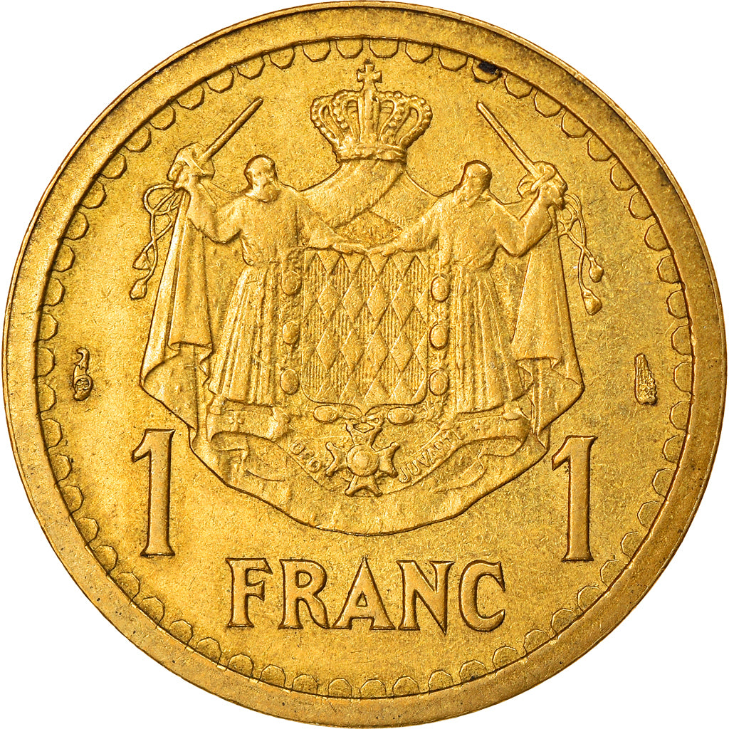 Moneta, Monaco, Louis II, Franc, 1943, BB, Alluminio-bronzo, KM:120A