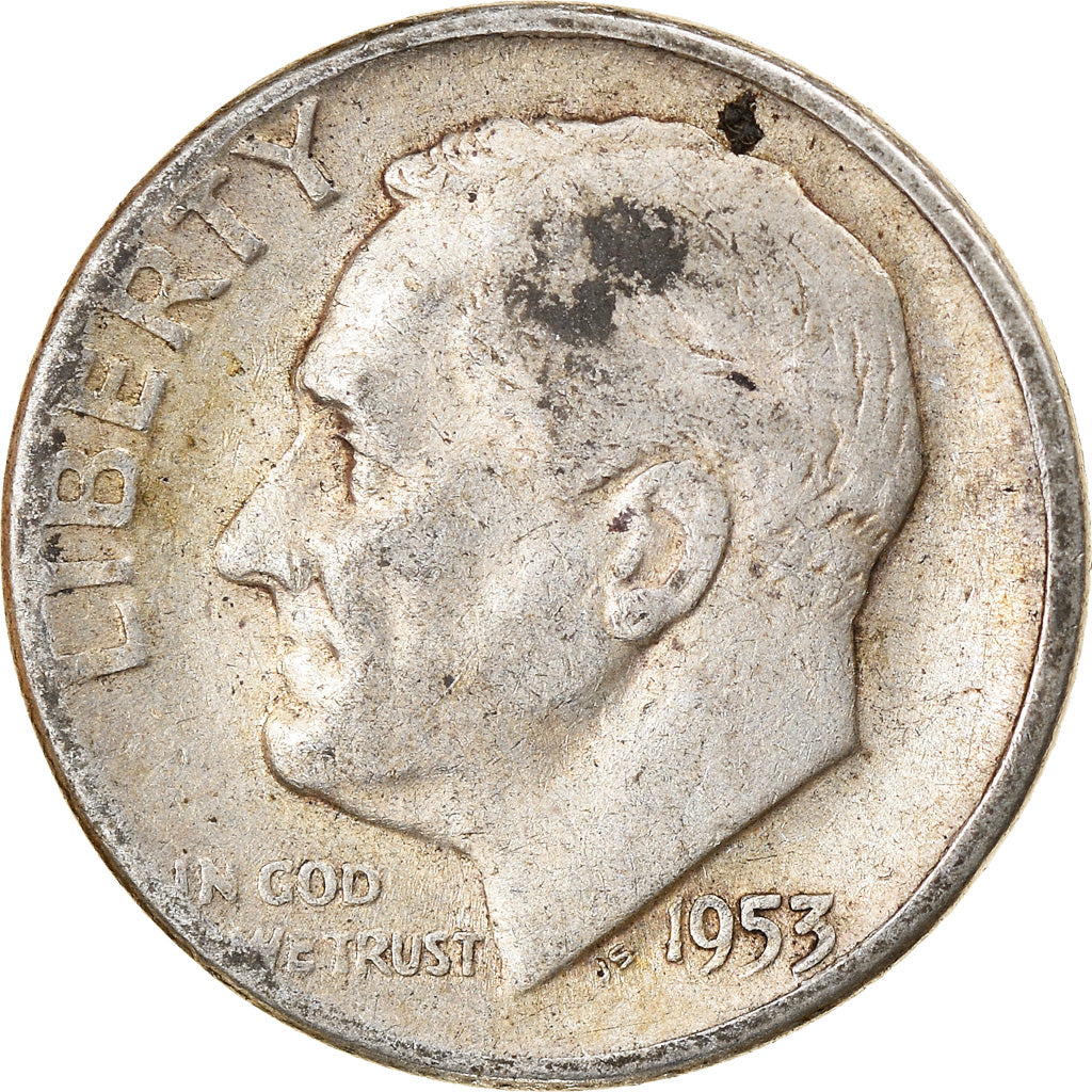 Münze, Vereinigte Staaten, Roosevelt Dime, Dime, 1953, U.S. Mint, Philadelphia