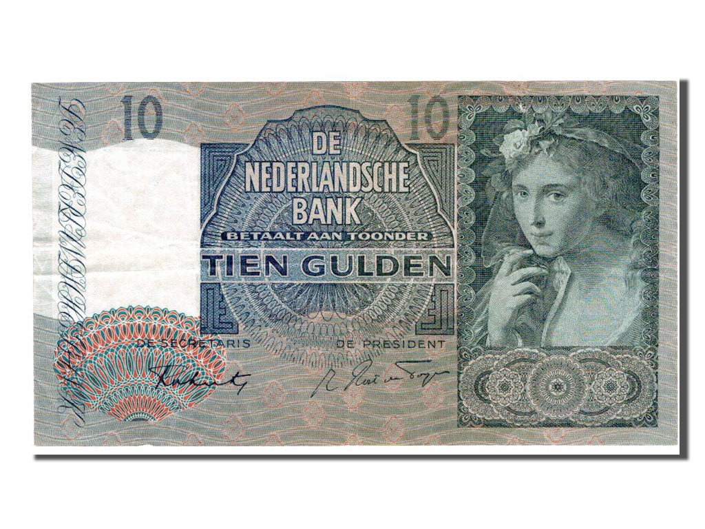 Paesi Bassi, 10 Gulden, 1941, BB